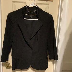 Short sleeve black size 8 WHBM business suit jacket